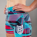 Eryx Glitch Womens Shorts Aqua - Eryxgear