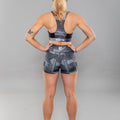 Eryx Glitch Womens Shorts Black - Eryxgear