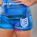 Eryx Glitch Womens Shorts Blue - Eryxgear
