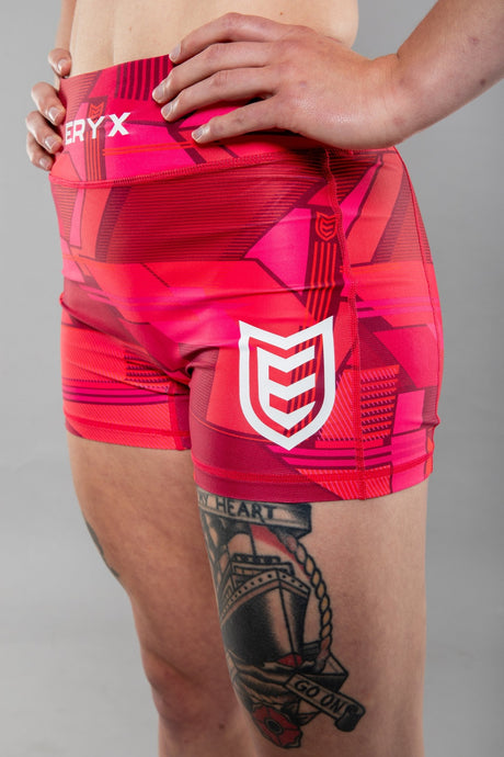 Eryx Glitch Womens Shorts Pink - Eryxgear