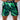 Eryx Green Flatline High Split MMA Shorts - Eryxgear