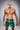 Eryx Green Flatline High Split MMA Shorts - Eryxgear