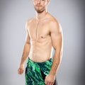 Eryx Green Flatline Hybrid MMA Shorts - Eryxgear