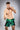 Eryx Green Flatline Hybrid MMA Shorts - Eryxgear