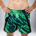 Eryx Green Flatline Hybrid MMA Shorts - Eryxgear