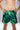 Eryx Green Flatline Hybrid MMA Shorts - Eryxgear