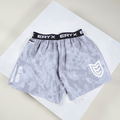 Eryx Grey Camo High Split Shorts - Eryxgear