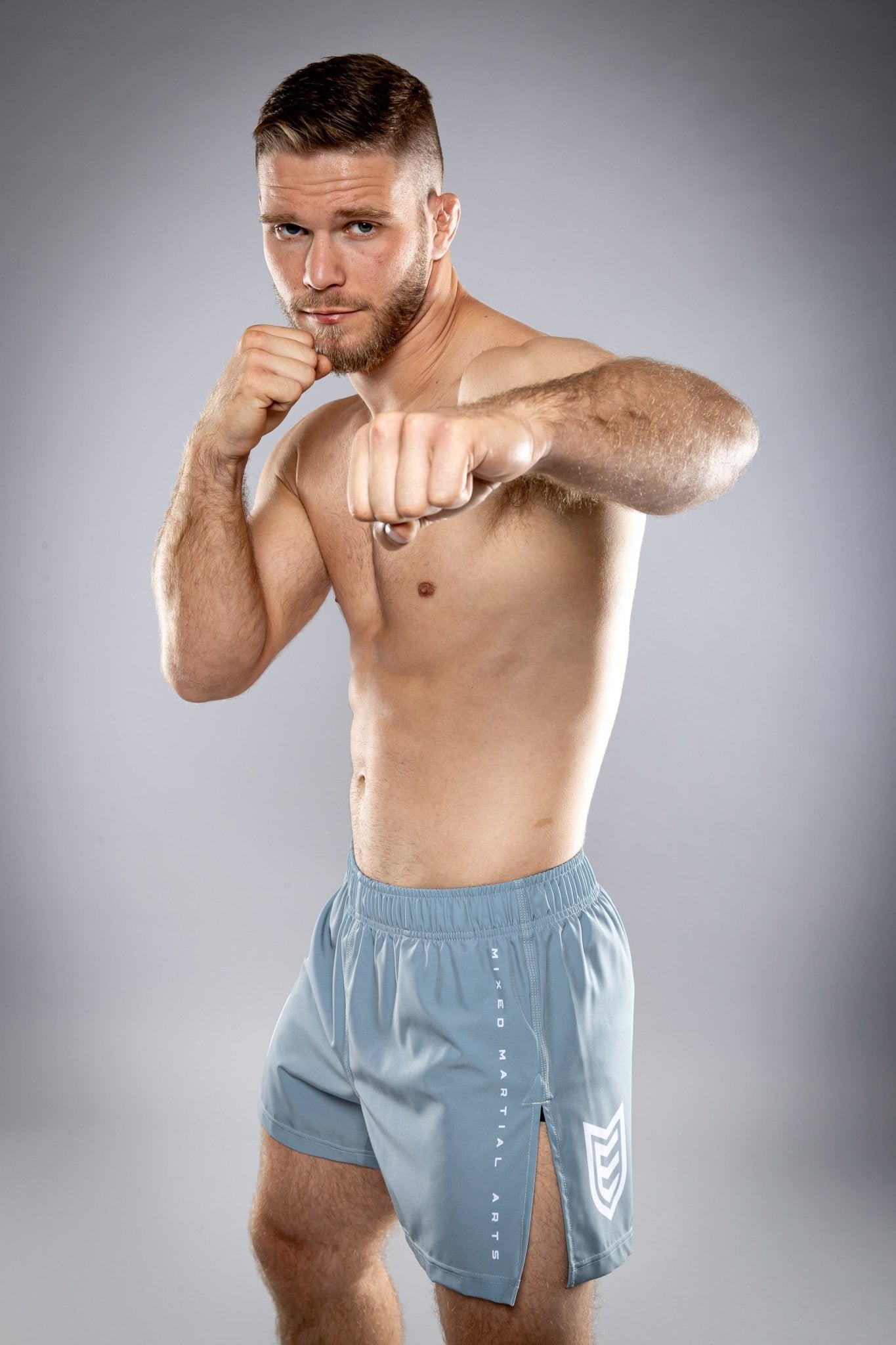 Eryx Grey Essential MMA Shorts - Eryxgear