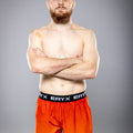 Eryx Orange Gradient High Split MMA Shorts - Eryxgear