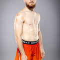Eryx Orange Gradient High Split MMA Shorts - Eryxgear