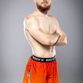 Eryx Orange Gradient High Split MMA Shorts - Eryxgear