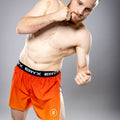 Eryx Orange Gradient High Split MMA Shorts - Eryxgear