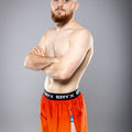 Eryx Orange Gradient High Split MMA Shorts - Eryxgear