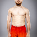 Eryx Orange Gradient Hybrid MMA Shorts - Eryxgear