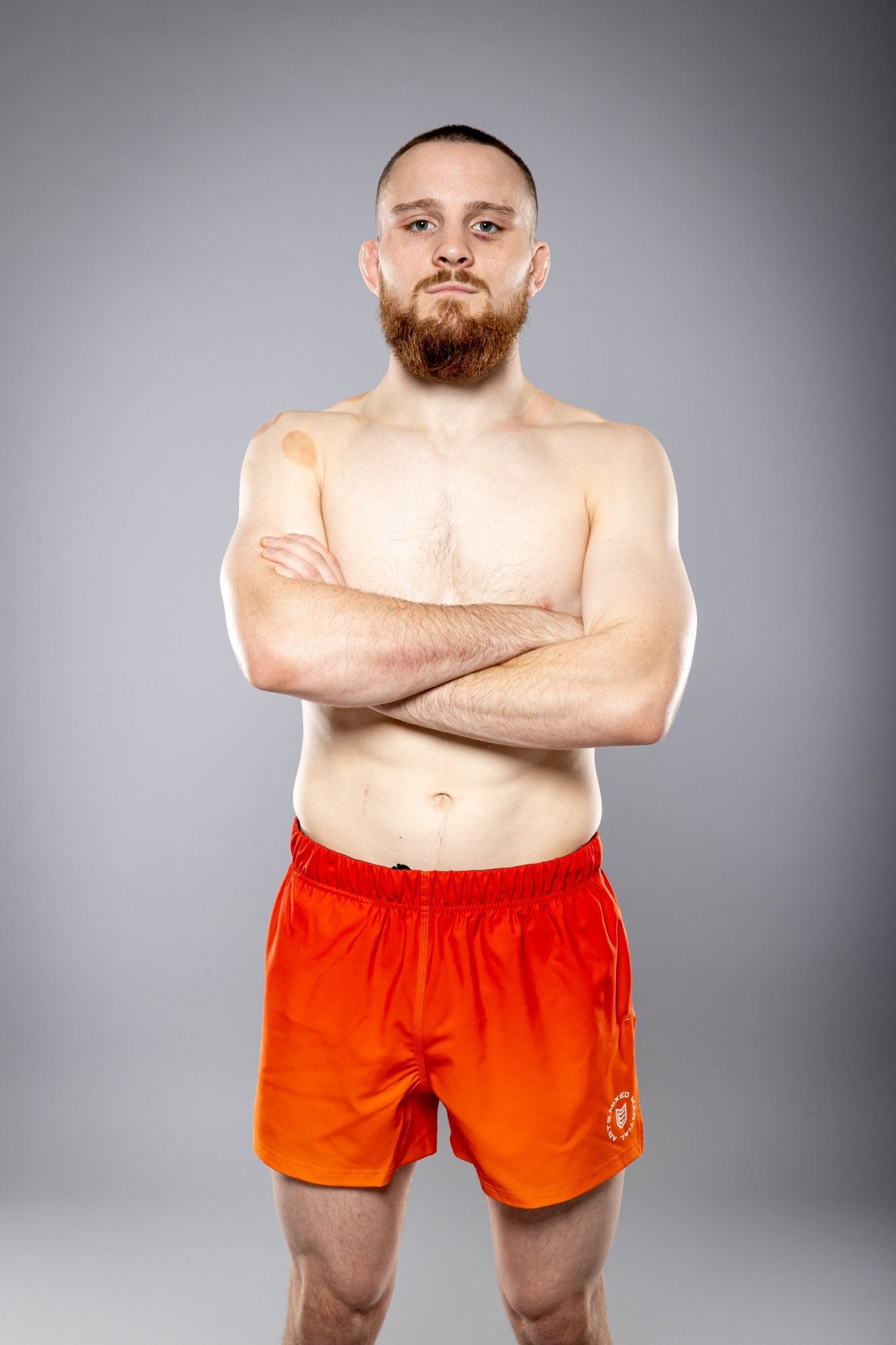 Eryx Orange Gradient Hybrid MMA Shorts - Eryxgear