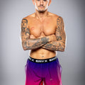 Eryx Pink Gradient High Split MMA Shorts - Eryxgear