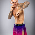 Eryx Pink Gradient High Split MMA Shorts - Eryxgear
