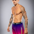 Eryx Pink Gradient High Split MMA Shorts - Eryxgear