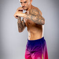 Eryx Pink Gradient Hybrid MMA Shorts - Eryxgear