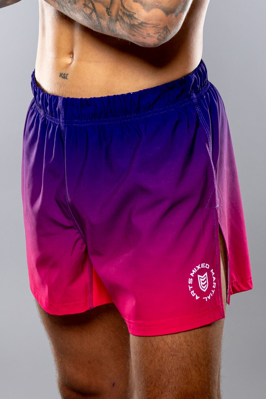 Eryx Pink Gradient Hybrid MMA Shorts - Eryxgear