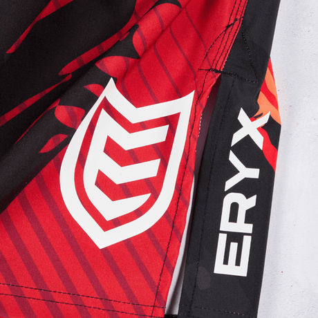 Eryx Red Carbon MMA Shorts - Eryxgear