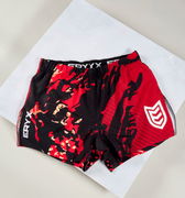 Eryx Red Carbon MMA Shorts - Eryxgear