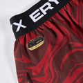 Eryx Red Marble High Split Shorts - Eryxgear