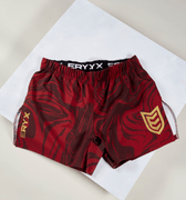 Eryx Red Marble MMA Shorts - Eryxgear