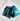 Eryx Teal Carbon High Split Shorts - Eryxgear