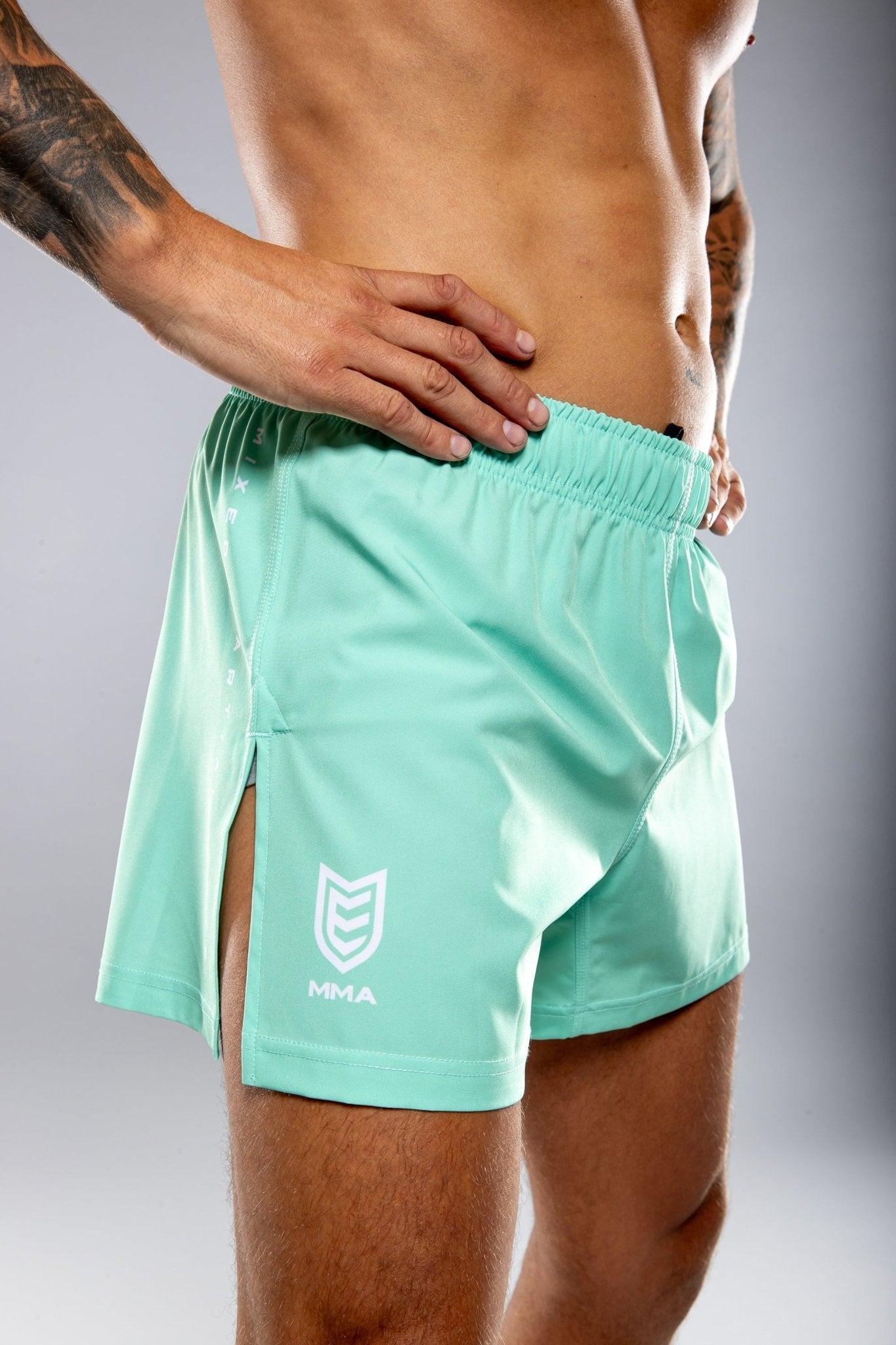 Eryx Teal Essential MMA Shorts - Eryxgear