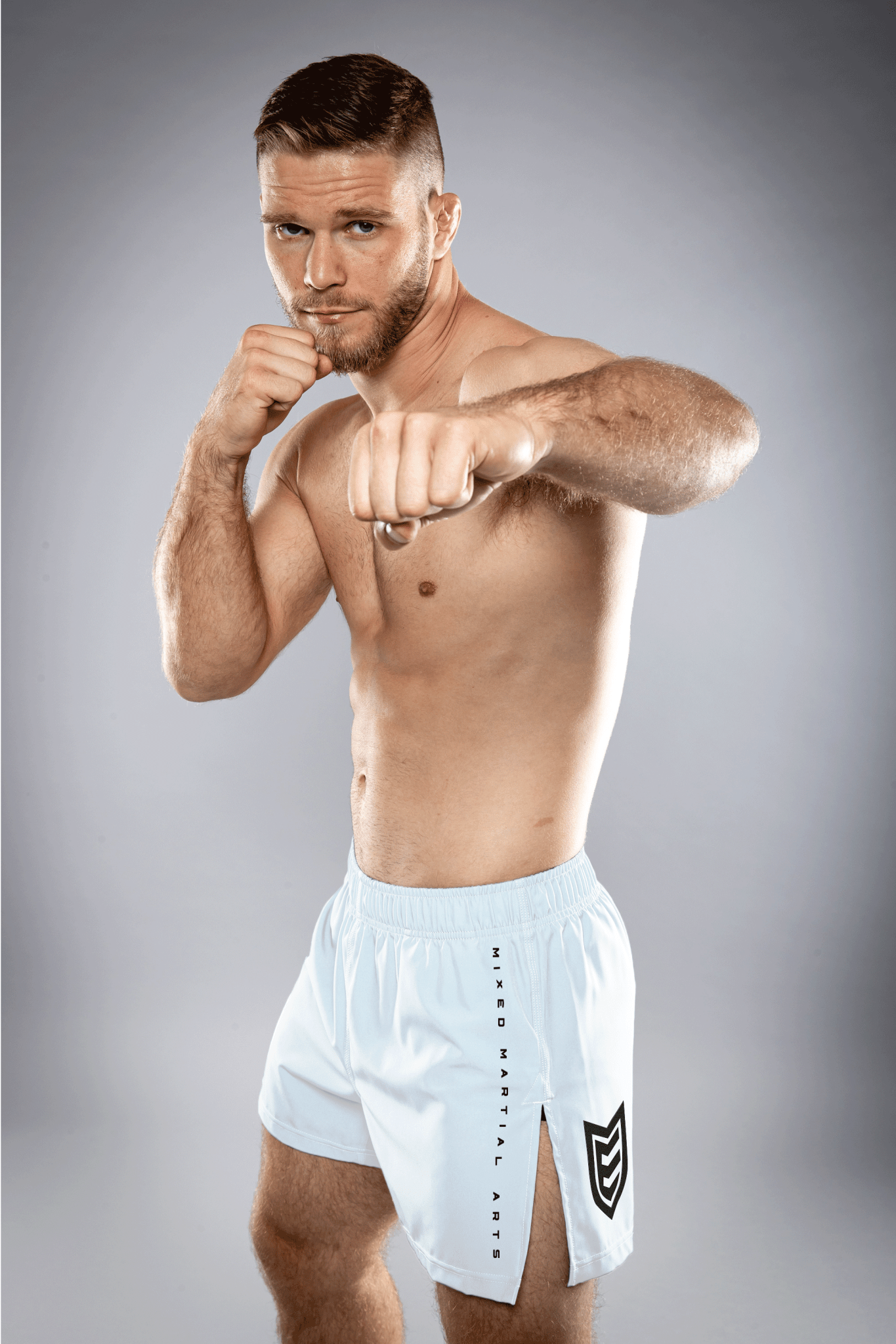 Eryx White Essential MMA Shorts - Eryxgear