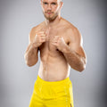 Eryx Yellow Essential MMA Shorts - Eryxgear