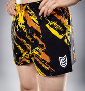 Eryx Yellow Flatline Hybrid MMA Shorts - Eryxgear